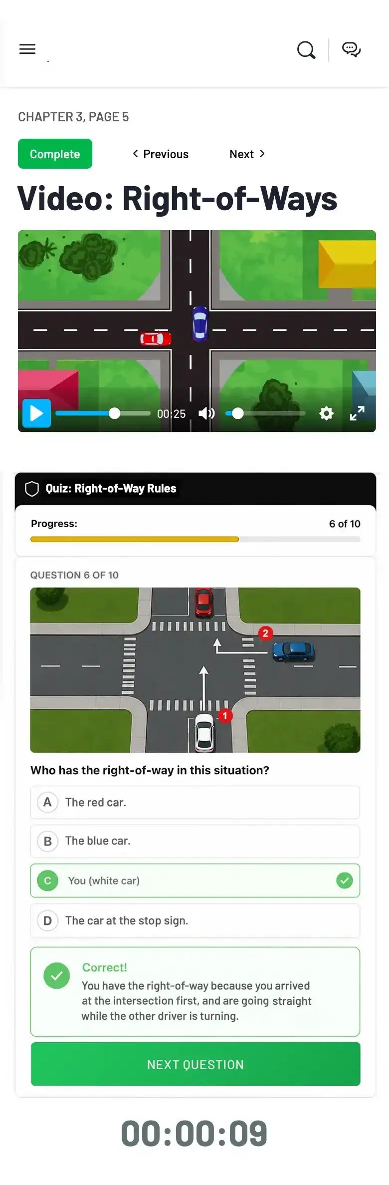 EZ Drive Online course preview
